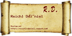 Reichl Dániel névjegykártya